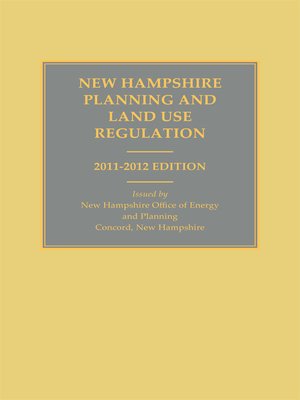 cover image of New Hampshire Planning and Land Use Regulations